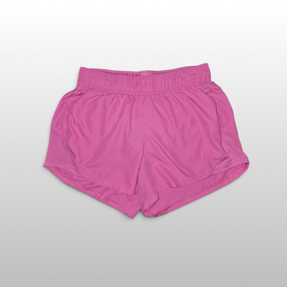 Womens Athletic Works Running Shorts Mesh Panel Sporty Pink Small 4-6 Activewear